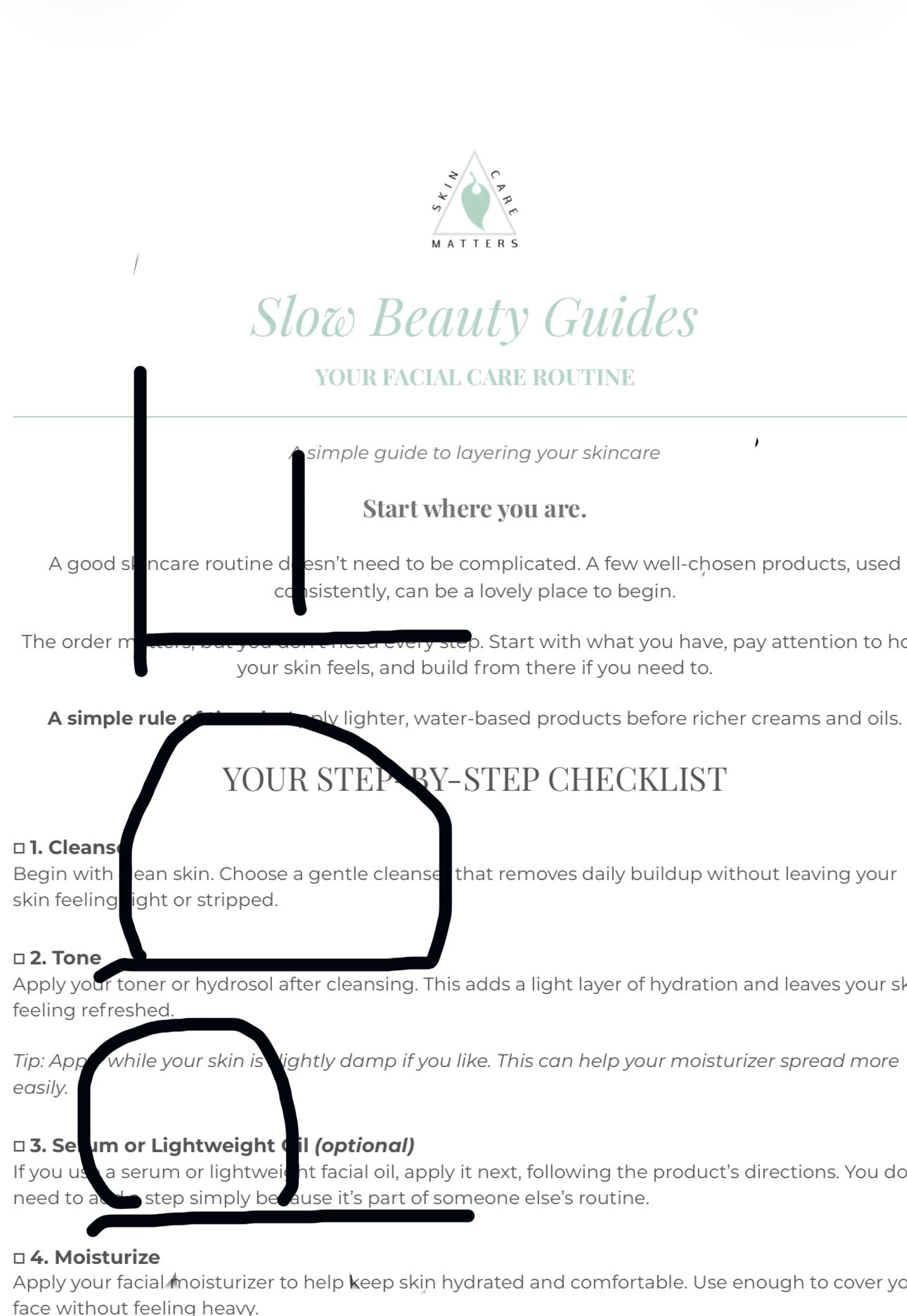 Slow Beauty Guide: Simple Facial Routine & Checklist