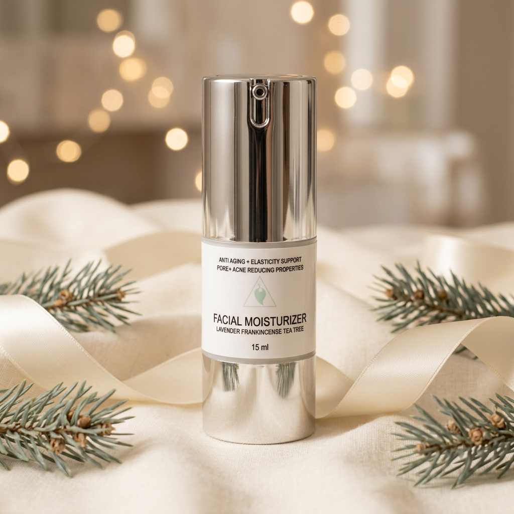 15 ml facial moisturizer in matching holiday styling