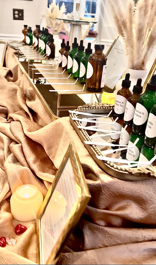 Mobile Perfume Blending Experience-
Guided custom fragrance creation for private groups