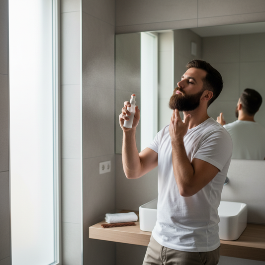 Beard Oil Mist Application