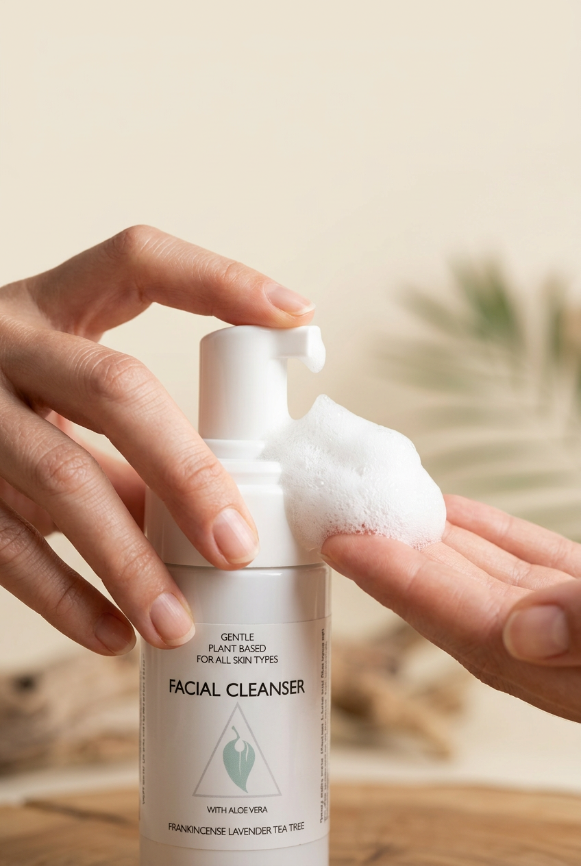 Foaming Facial Cleanser pump-action close-up