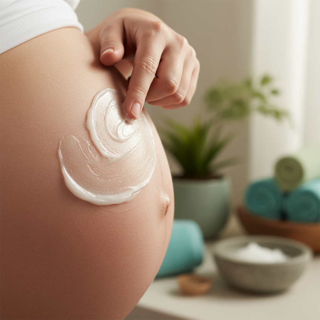 Prenatal Body Butter - White Oily Application
